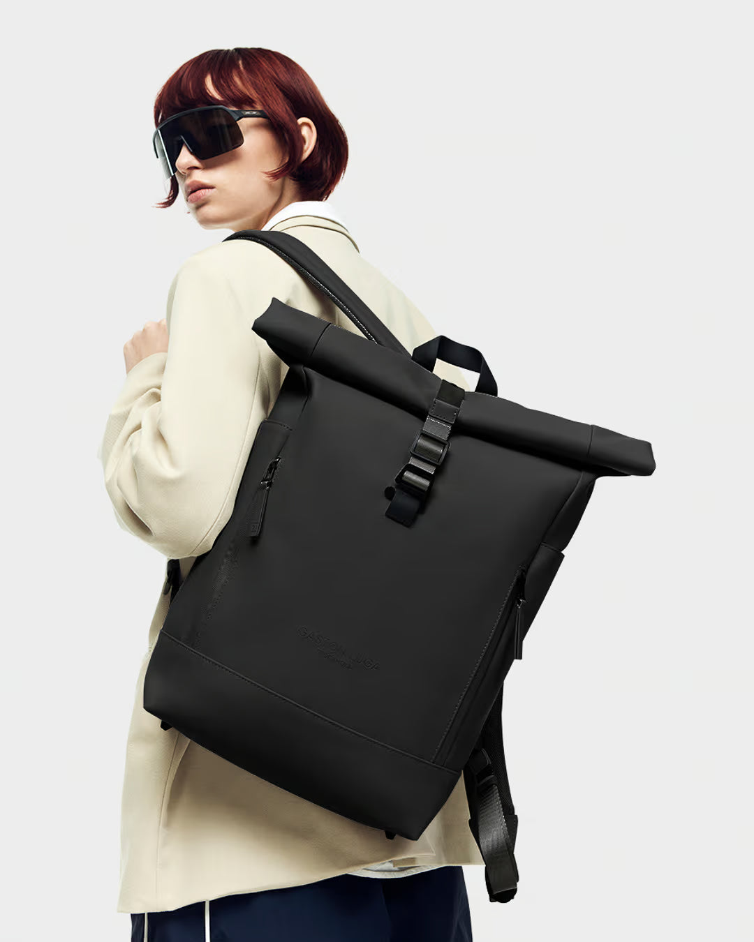 Black Spläsh Rolltop 14" Waterproof Backpack Gaston Luga