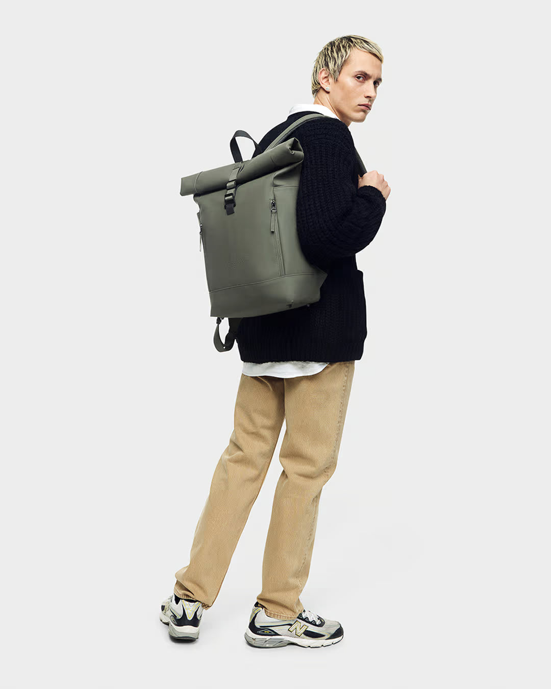 Olive Spläsh Rolltop 14" Waterproof Backpack Gaston Luga