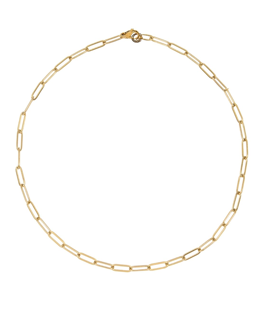 Gold Cable Chain Necklace