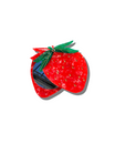 Hand-painted Strawberry Compact Mirror | Solar Eclipse | Mirrors