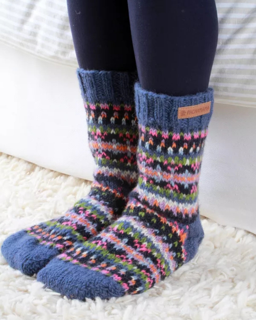 Denim Iona Sofa Socks Pachamama