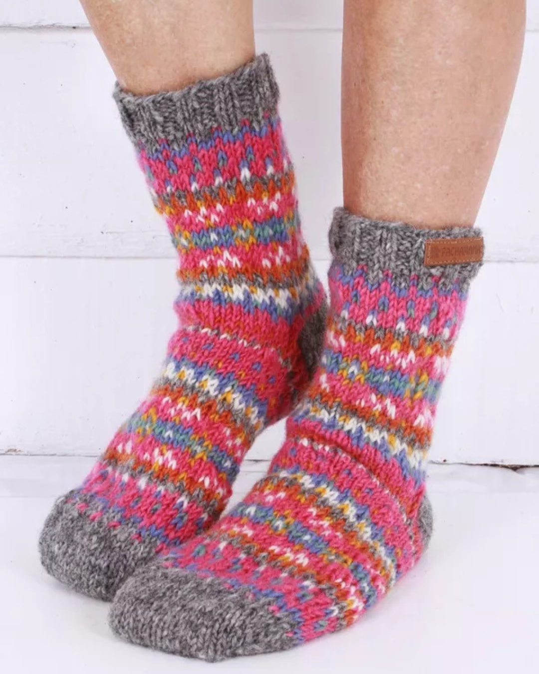 Pink Iona Sofa Socks Pachamama