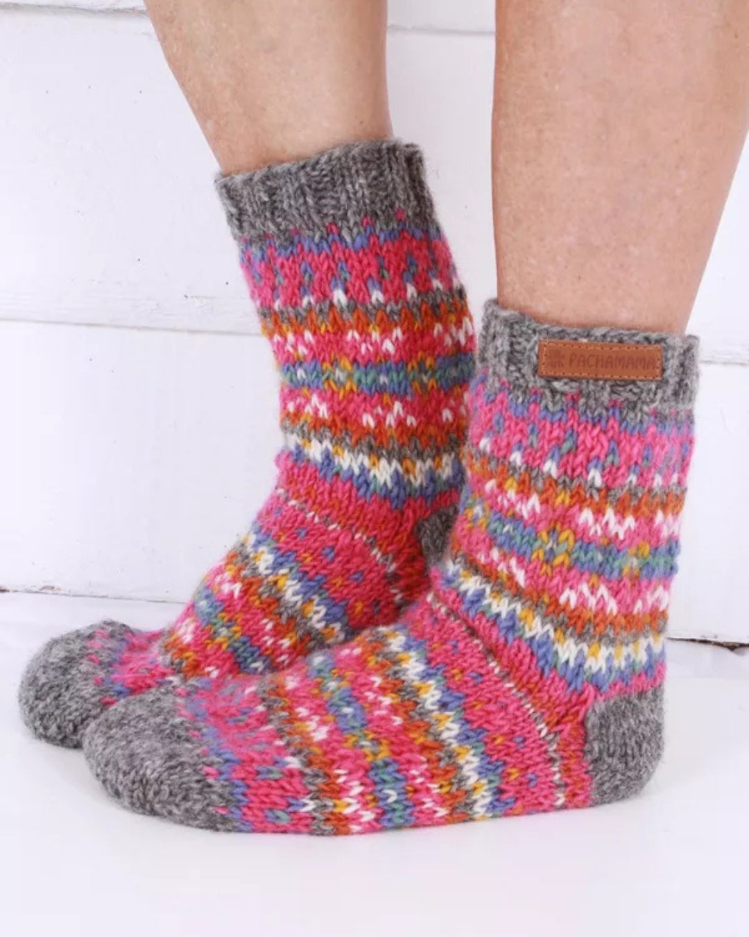 Pink Iona Sofa Socks Pachamama
