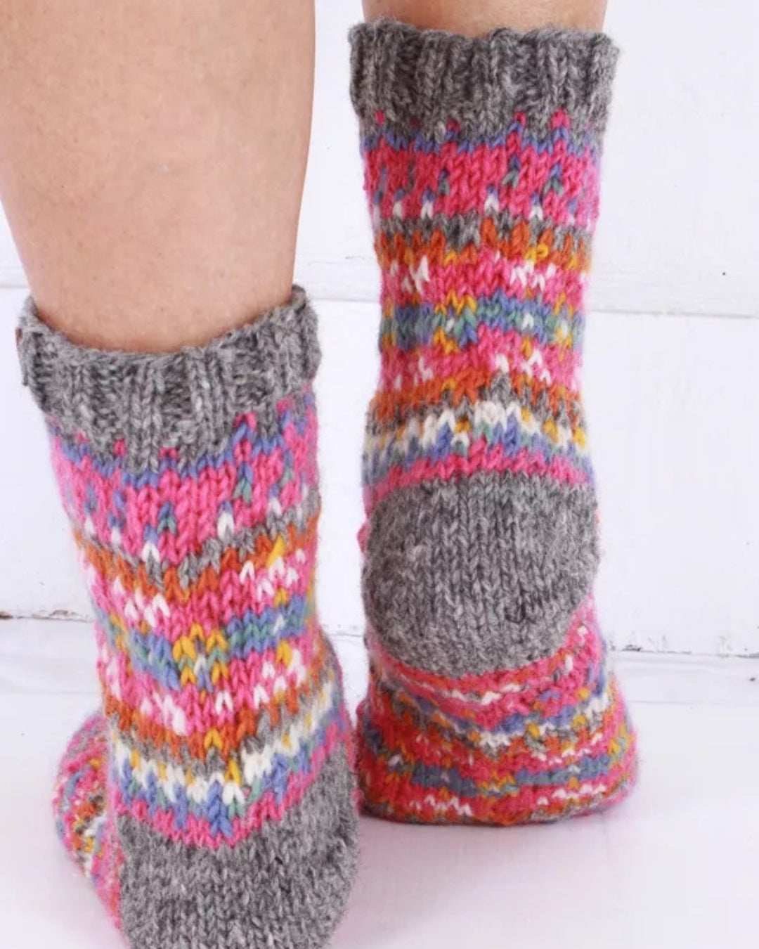 Pink Iona Sofa Socks Pachamama