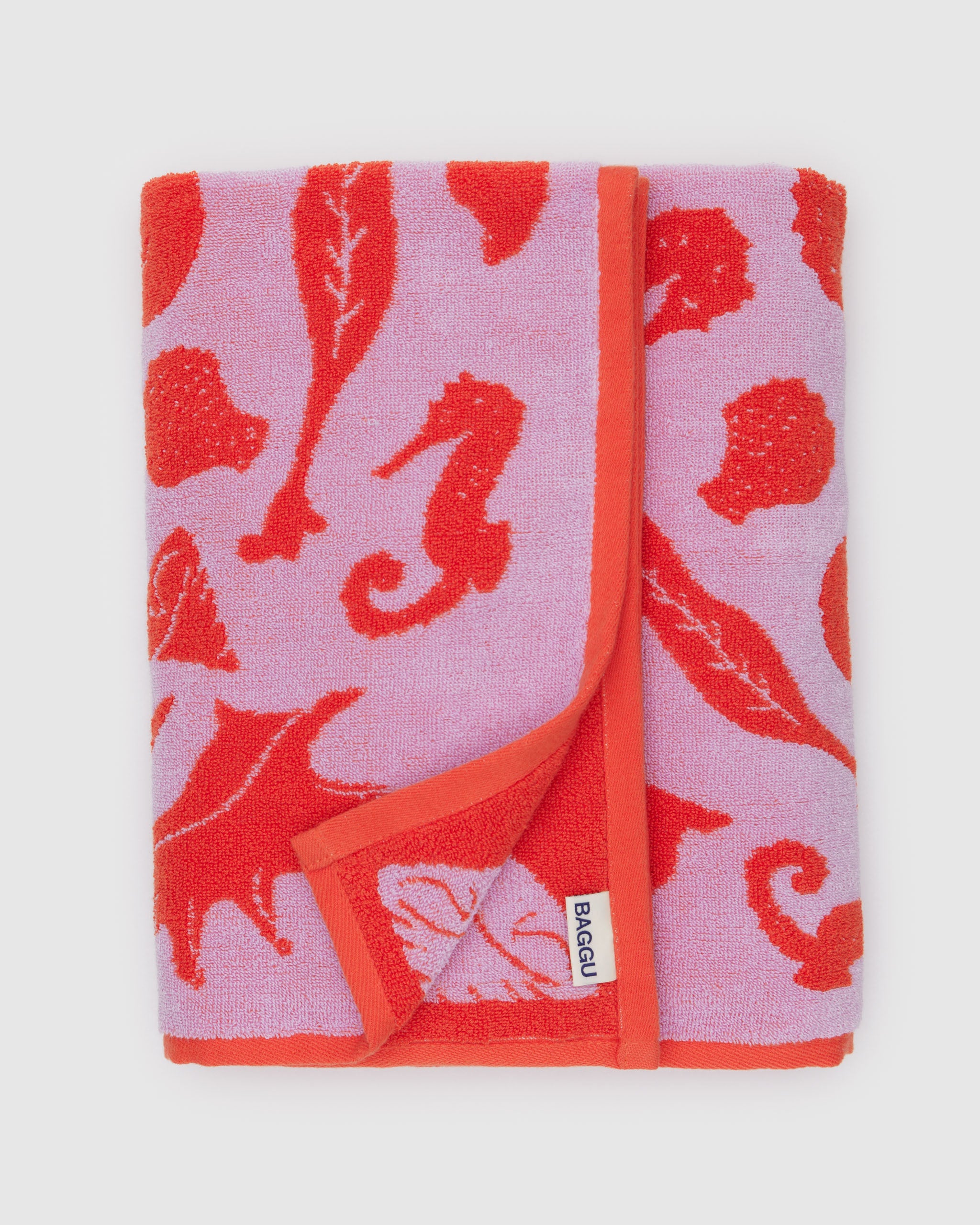 Sea Shells Bath Towel | BAGGU | Towels