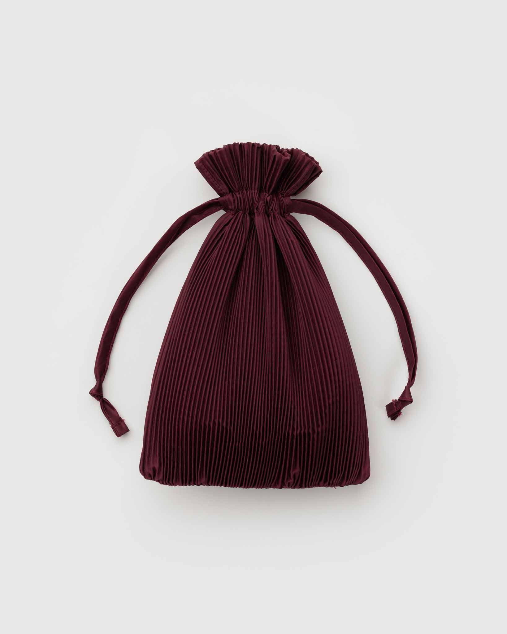 Mahogany Pleated BAGGU | BAGGU | Shopping Tote Bag