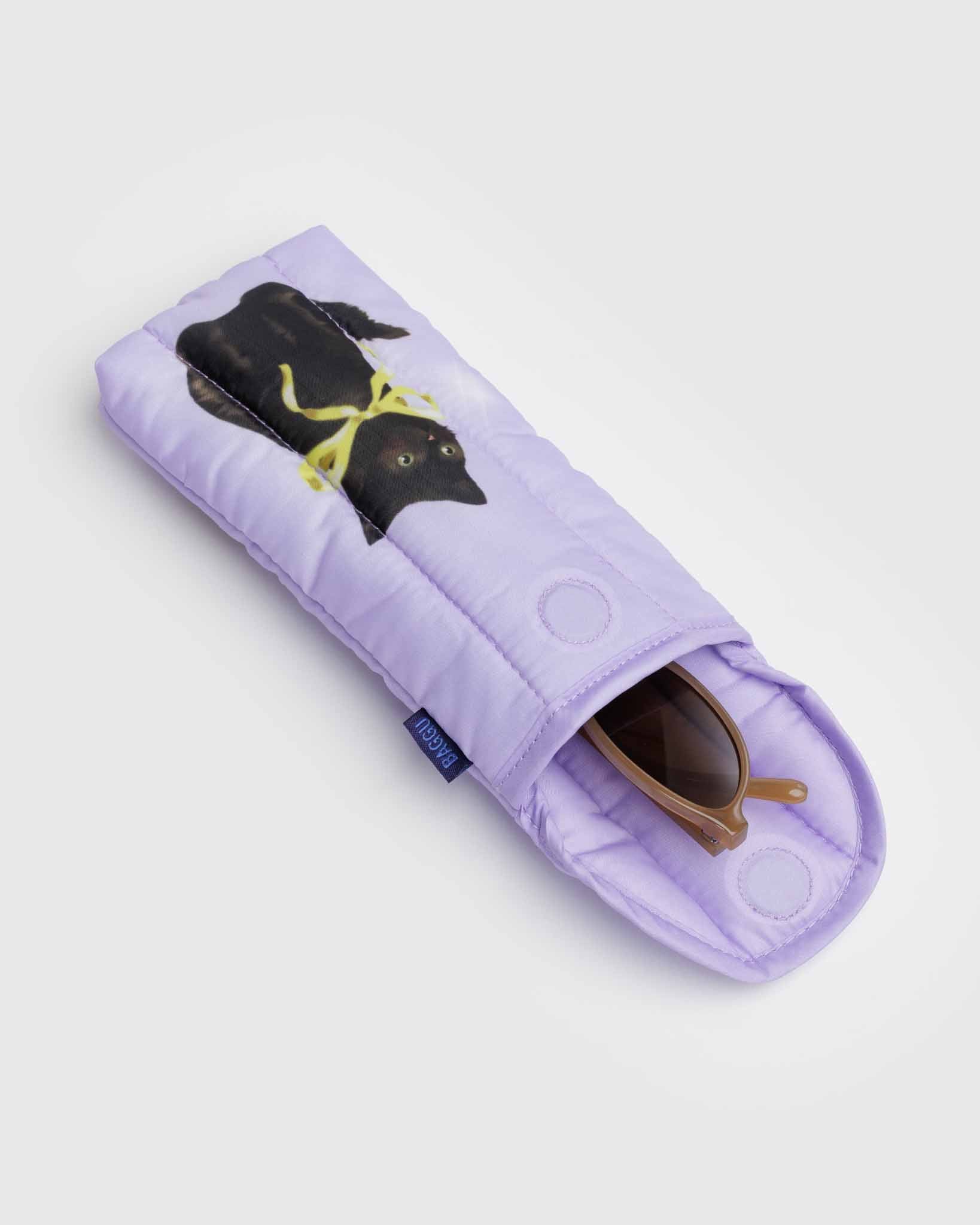Fancy Cats Puffy Glasses Sleeve BAGGU | BAGGU | Glasses Sleeves & Cases