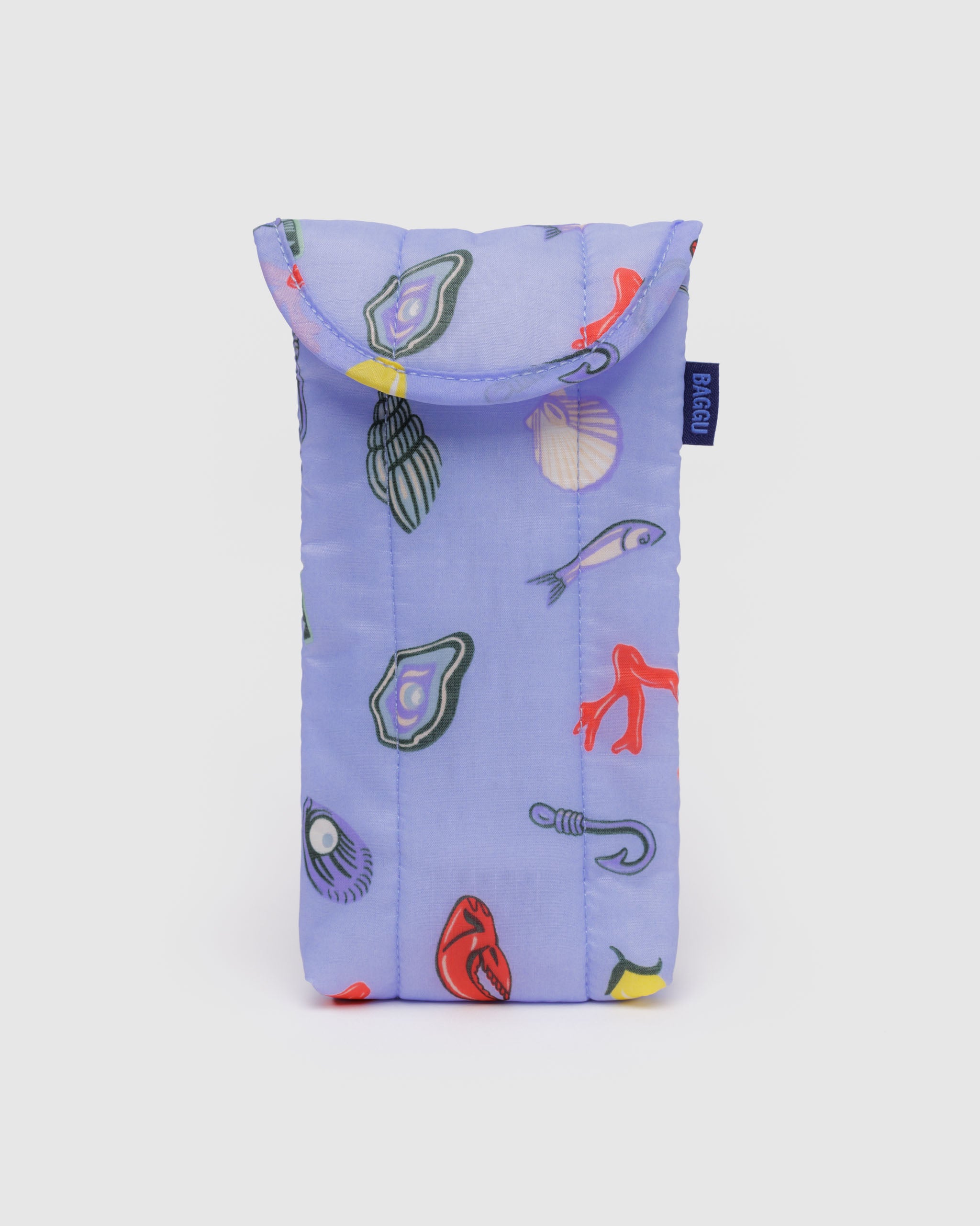 Sea Charms Puffy Glasses Sleeve | BAGGU | Glasses Sleeves & Cases
