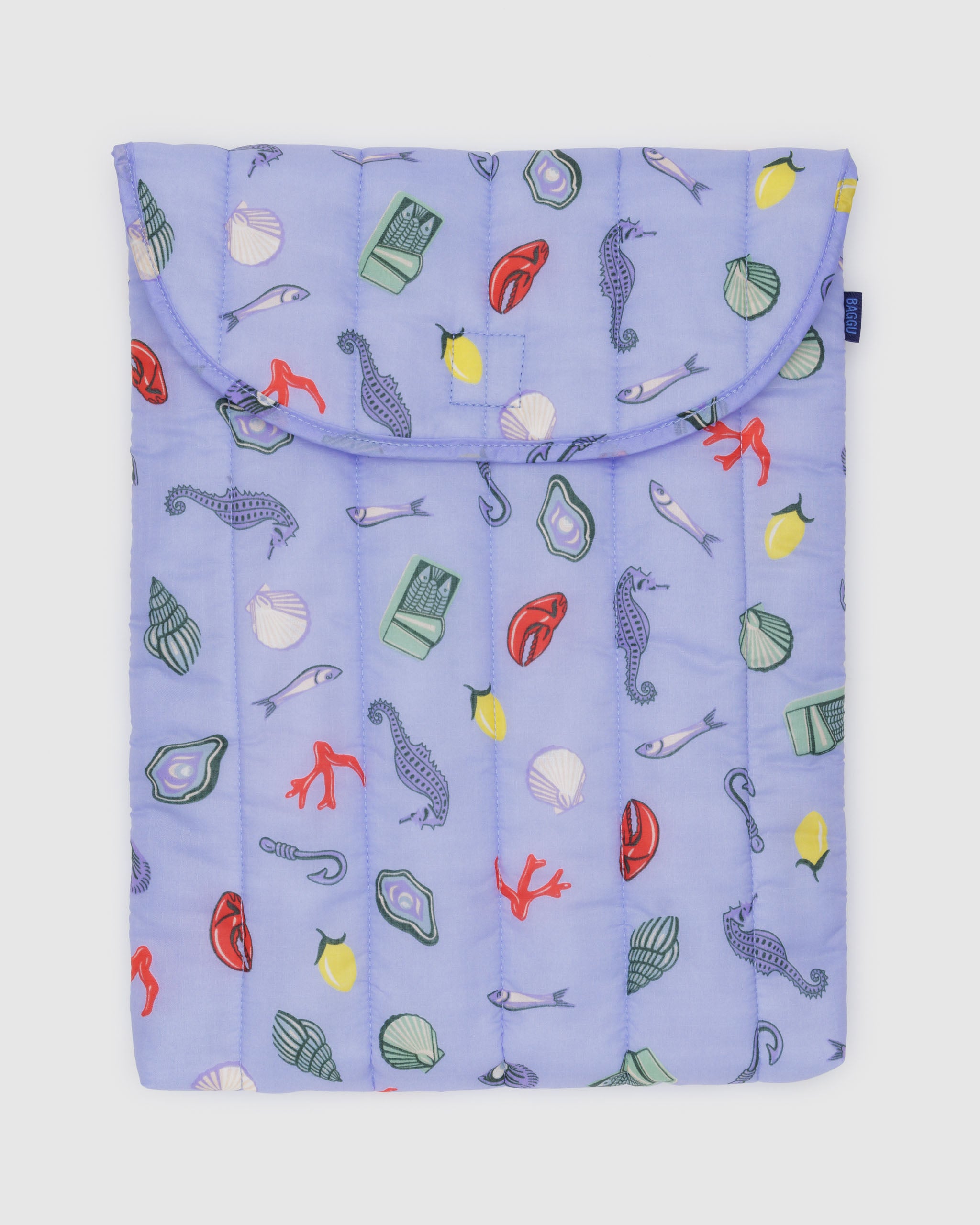 Sea Charms Puffy Laptop Sleeve 16" | BAGGU | Laptop + Tablet Sleeves