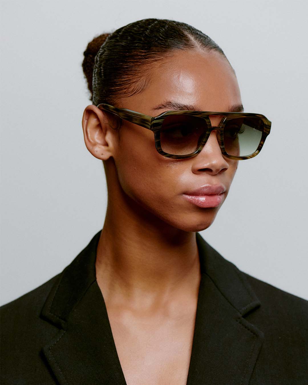 Striped Horn Kaya Sunglasses