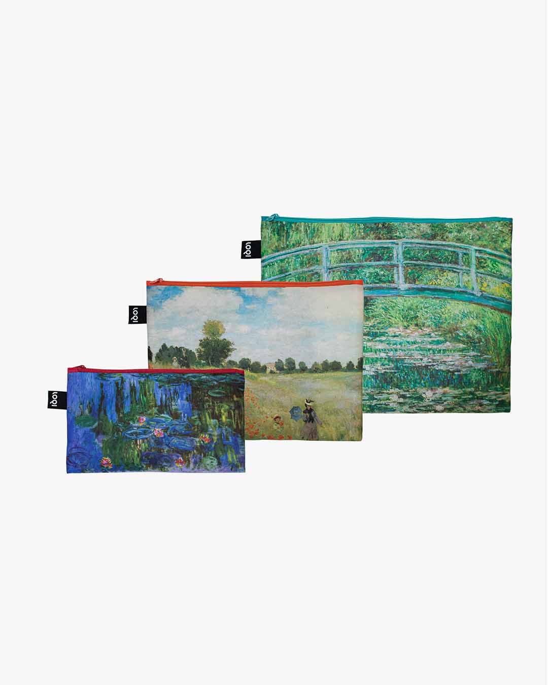 Claude Monet Recycled Zip Pockets LOQI