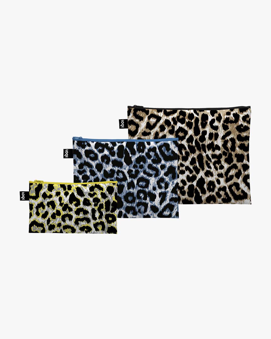 Leopard (Dusk, Twilight and Sunset) Set of 3 Zip Pockets LOQI | LOQI | Packing + Organising