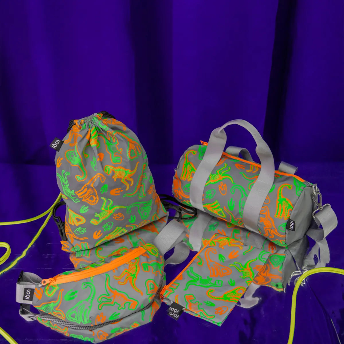 Dinosaur Reflective Kids Bum Bag | LOQI | Bumbags