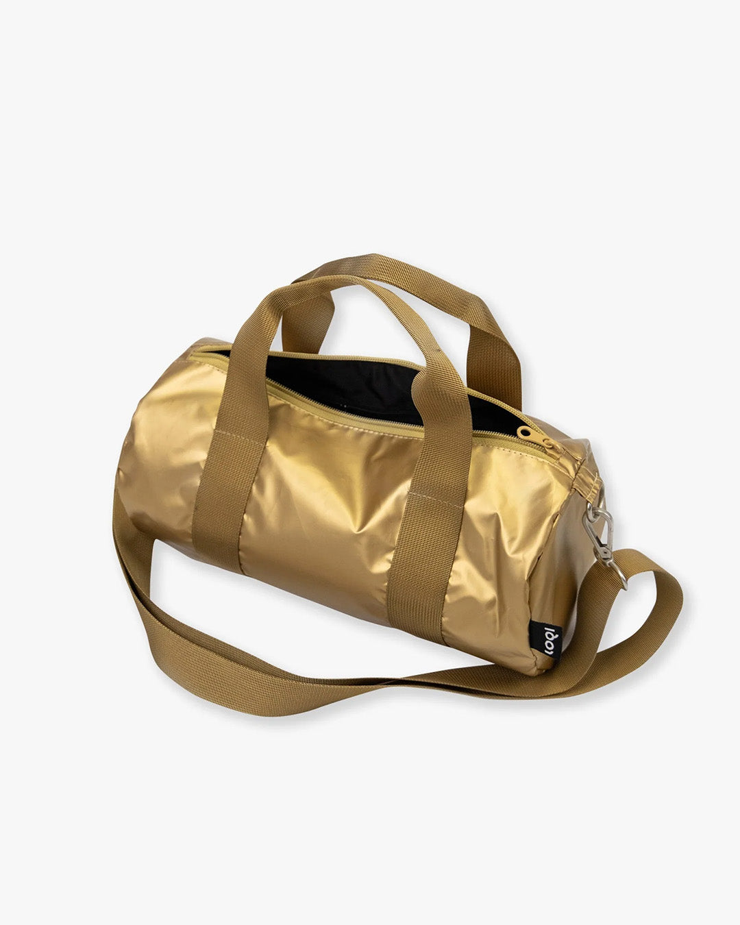 Metallic Matt Gold Mini Weekender Bag | LOQI | Crossbody Bag