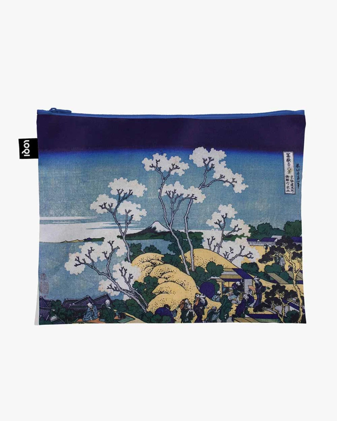 Fuji + The Wave by KATSUSHIKA HOKUSAI Set of 3 Recycled Zip Pockets | LOQI | Packing + Organising