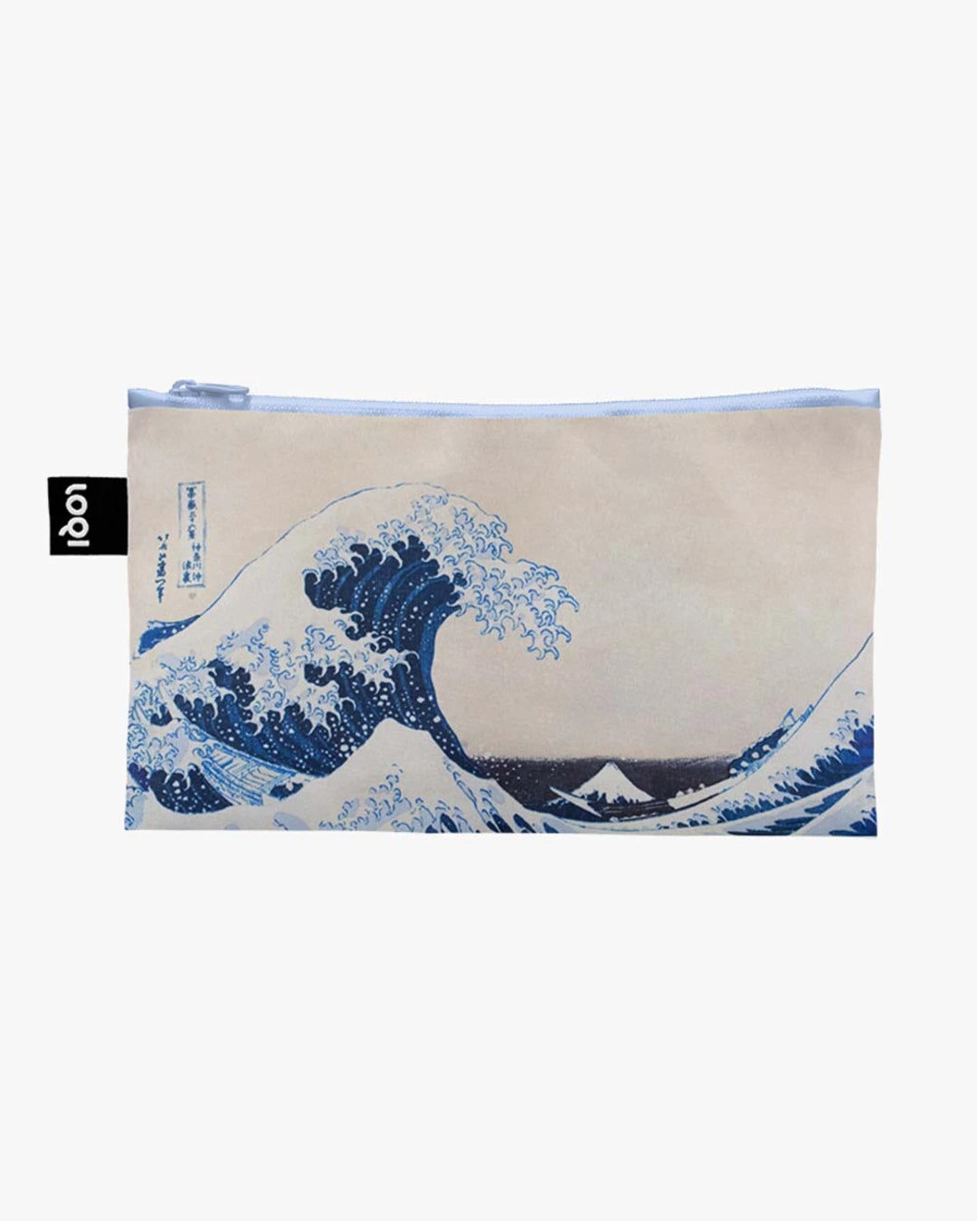 Fuji + The Wave by KATSUSHIKA HOKUSAI Set of 3 Recycled Zip Pockets | LOQI | Packing + Organising