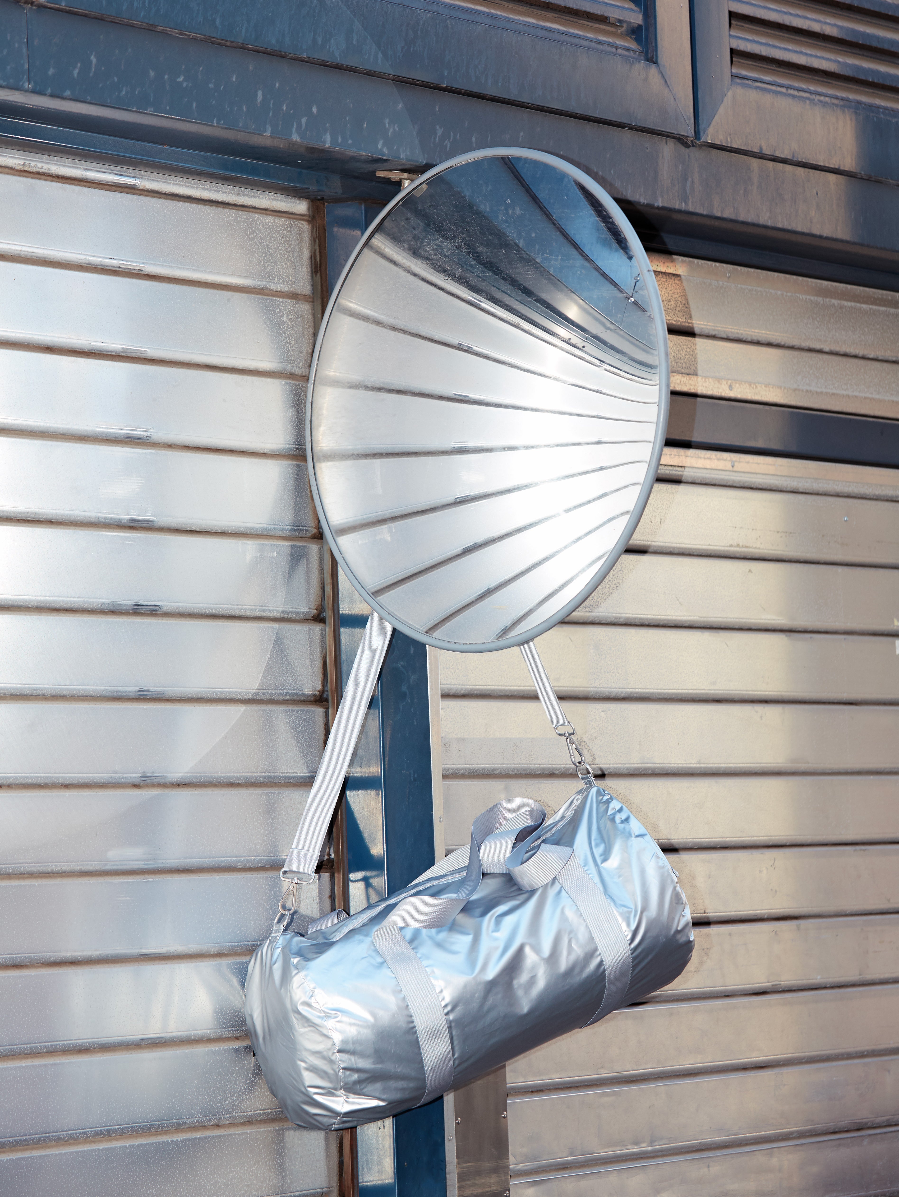 Metallic Matt Silver Weekender Bag | LOQI | Travel + Overnight Bag