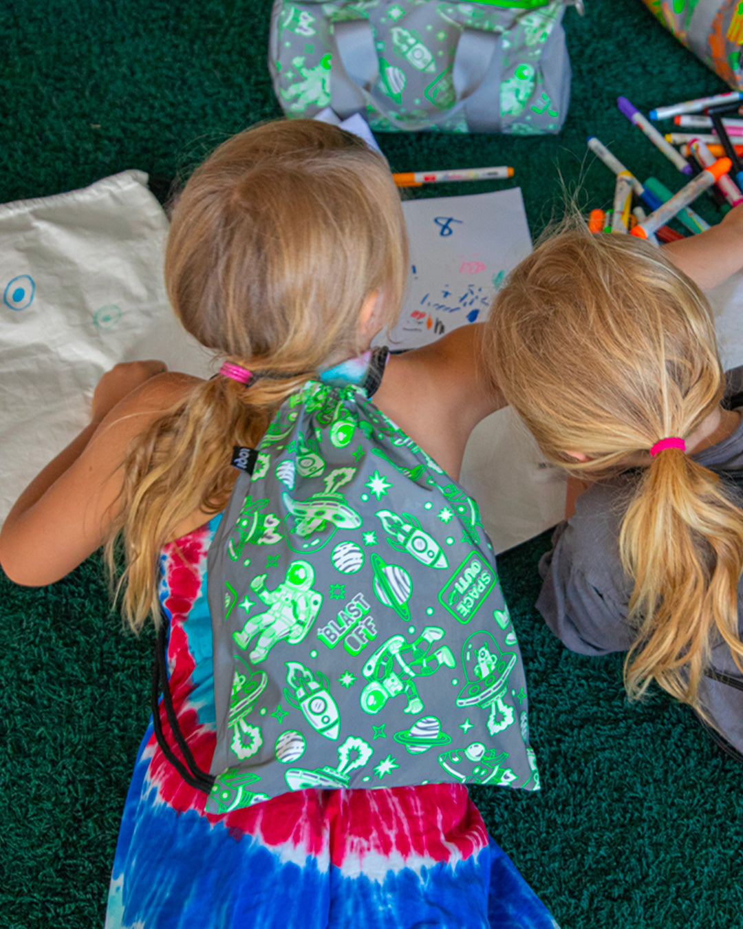 Space UFO Reflective Kids Backpack | LOQI | Backpack