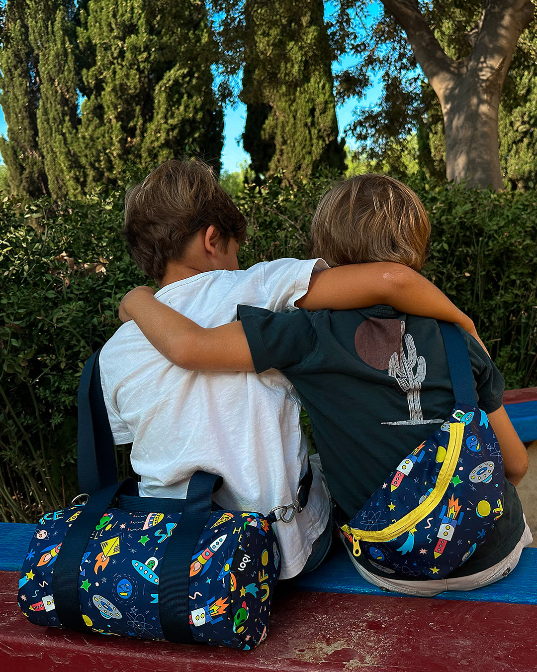 Space UFO Kids Recycled Mini Bum Bag | LOQI | Bumbags