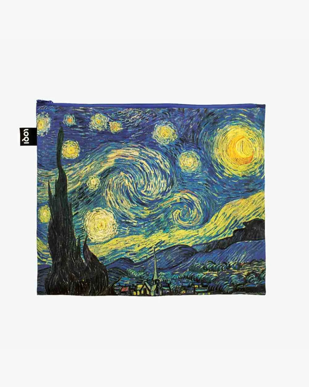 The Starry Night, A Wheatfield & Irises by VAN GOGH Set of 3 Zip Pockets | LOQI | Packing + Organising