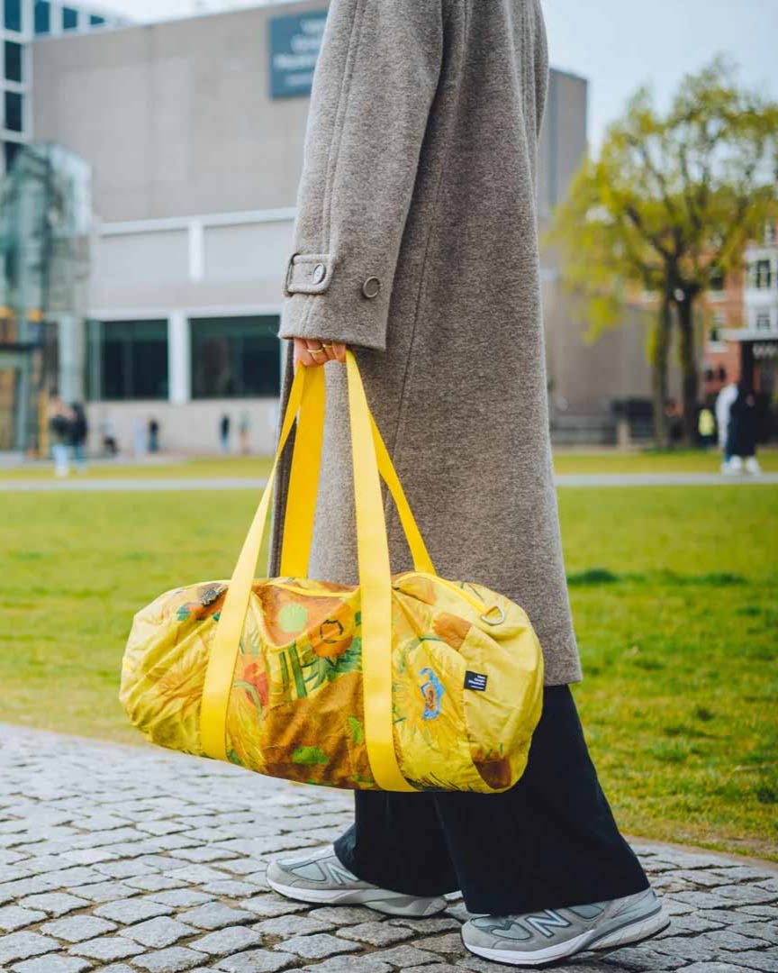 Sunflowers by Vincent VAN GOGH Recycled Weekender Holdall Bag | LOQI | Travel + Overnight Bag