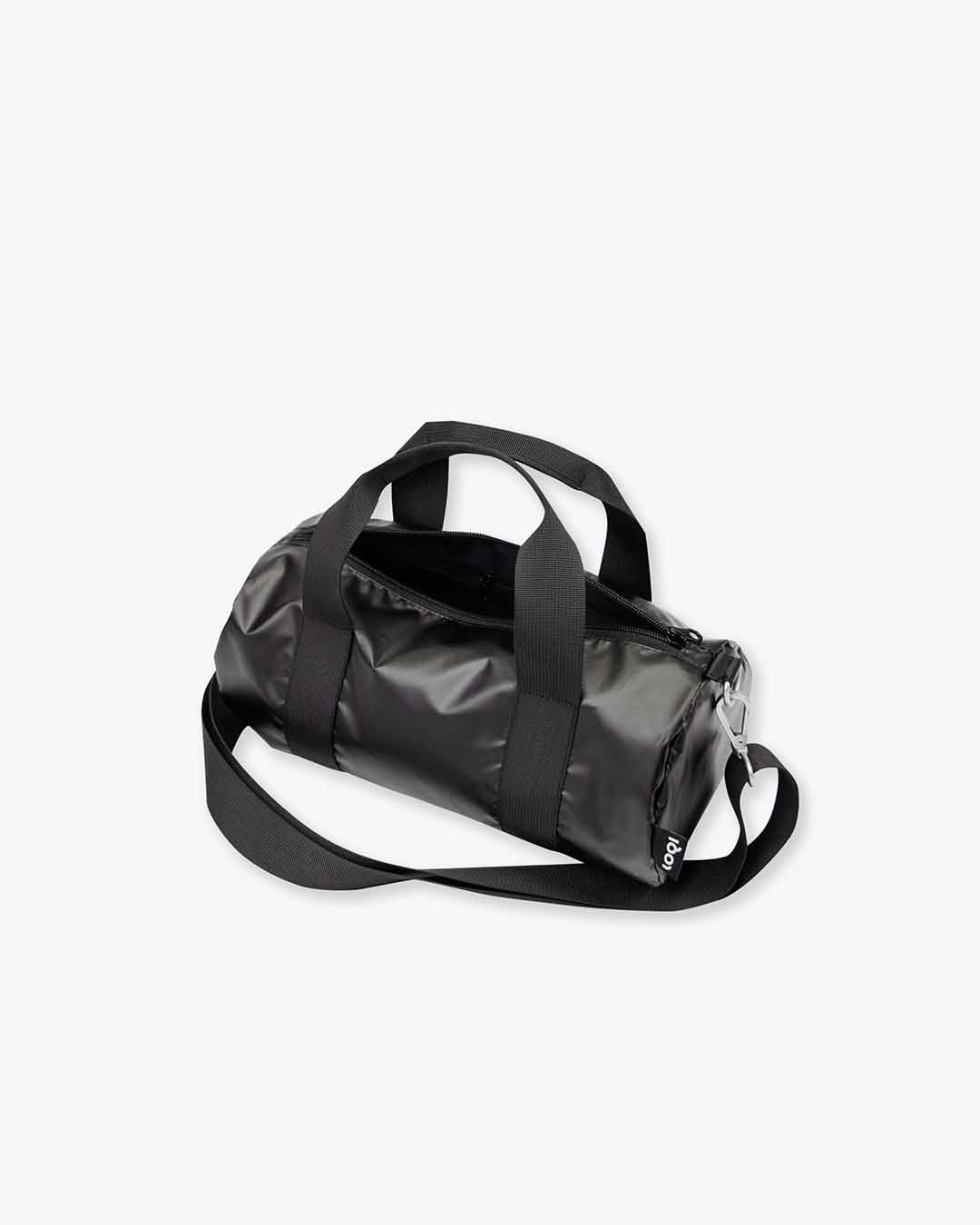 Metallic Matt Black Mini Weekender Bag | LOQI | Crossbody Bag