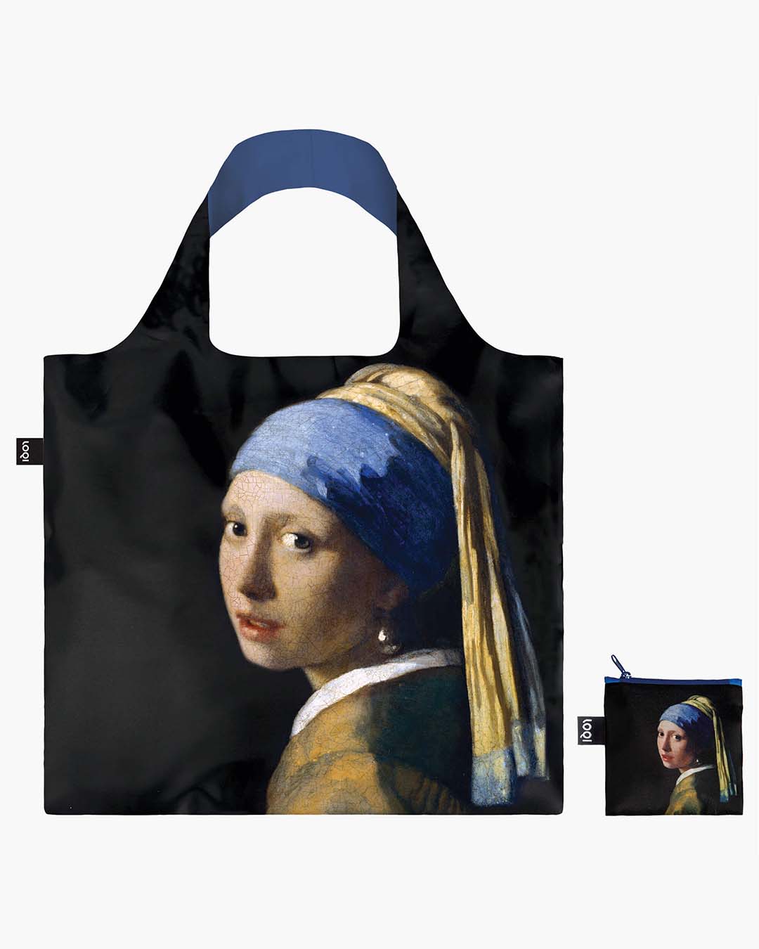 Girl with a Pearl Earring by VERMEER Recycled Bag | LOQI | Shopping Tote Bag