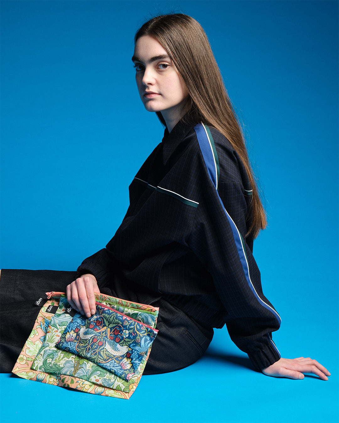 William Morris Set of 3 Recycled Zip Pockets | LOQI | Packing + Organising