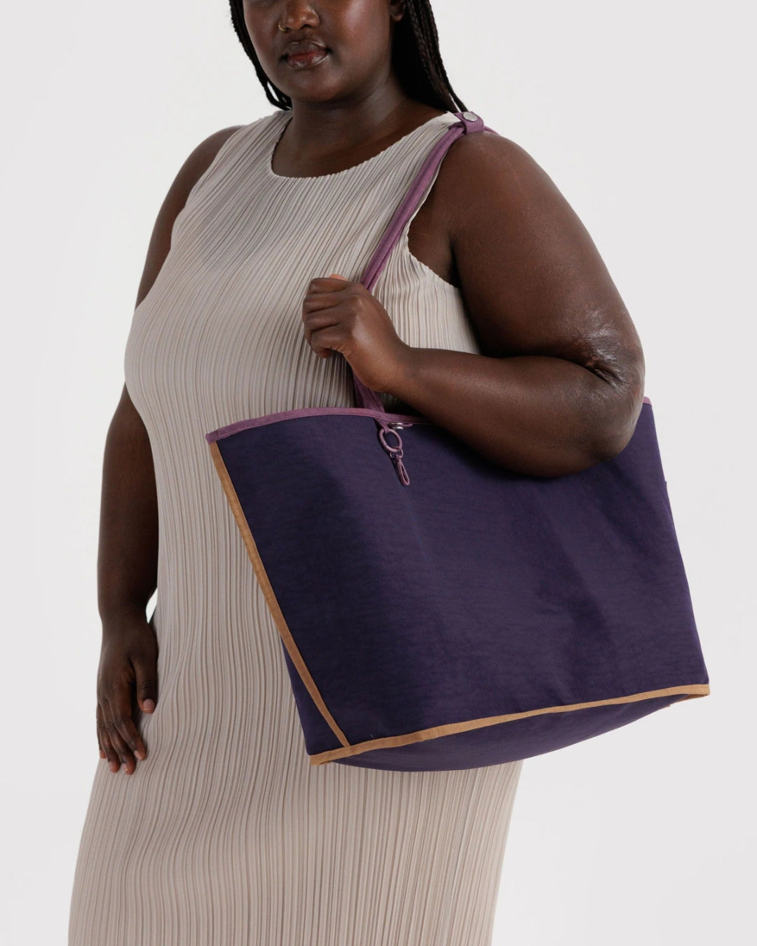 Wild Plum Mix Large Nylon Reversible Tote | BAGGU | Large Nylon Reversible Tote