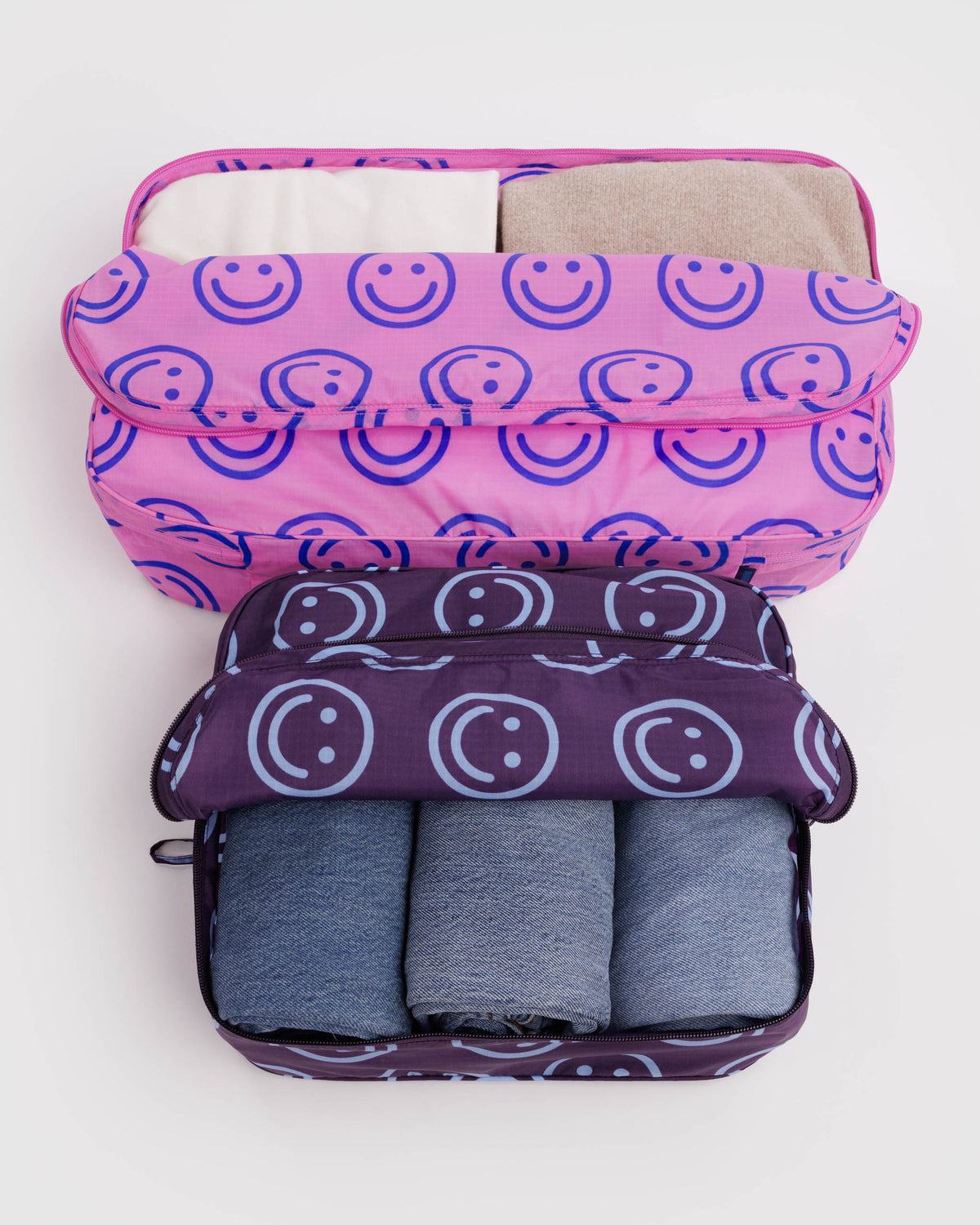 Bright Happy Mix Large Packing Cube Set | BAGGU | Large Packing Cube Set