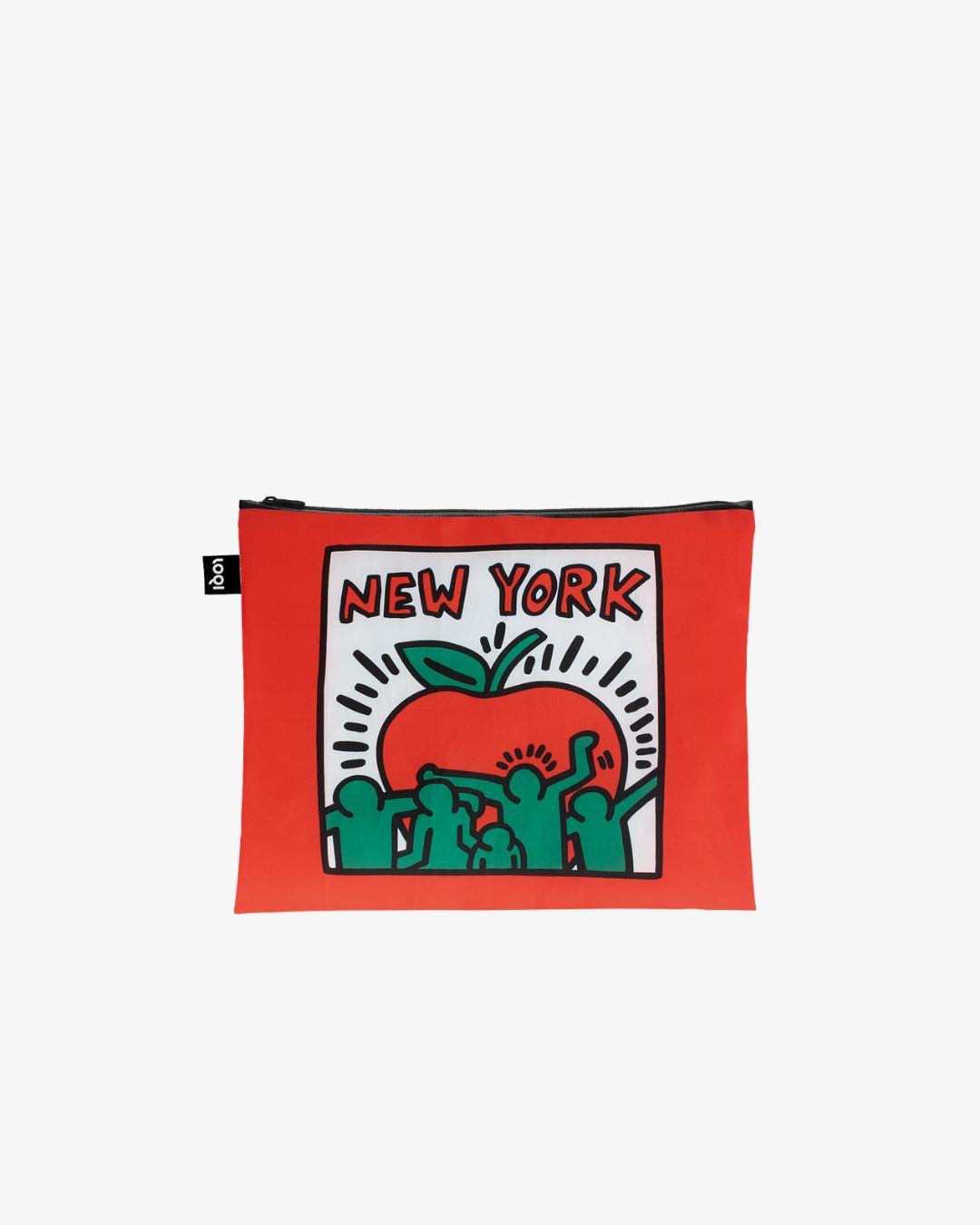 Untitled, Andy Mouse & New York by Keith Haring Recycled Zip Pockets