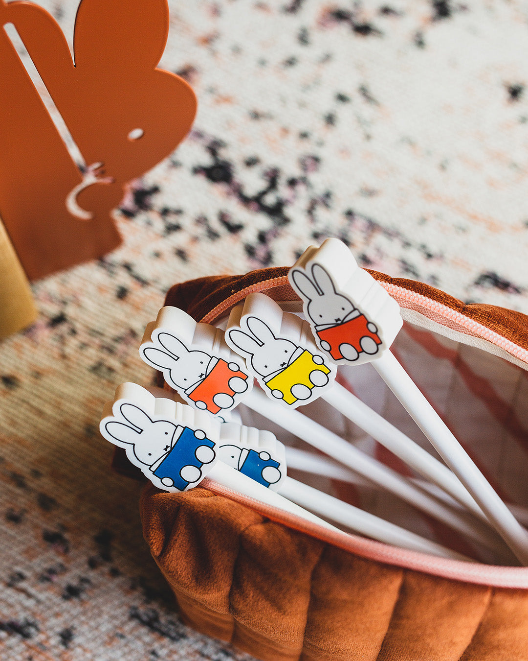 Set of 3 Miffy Pencils with Book Erasers
