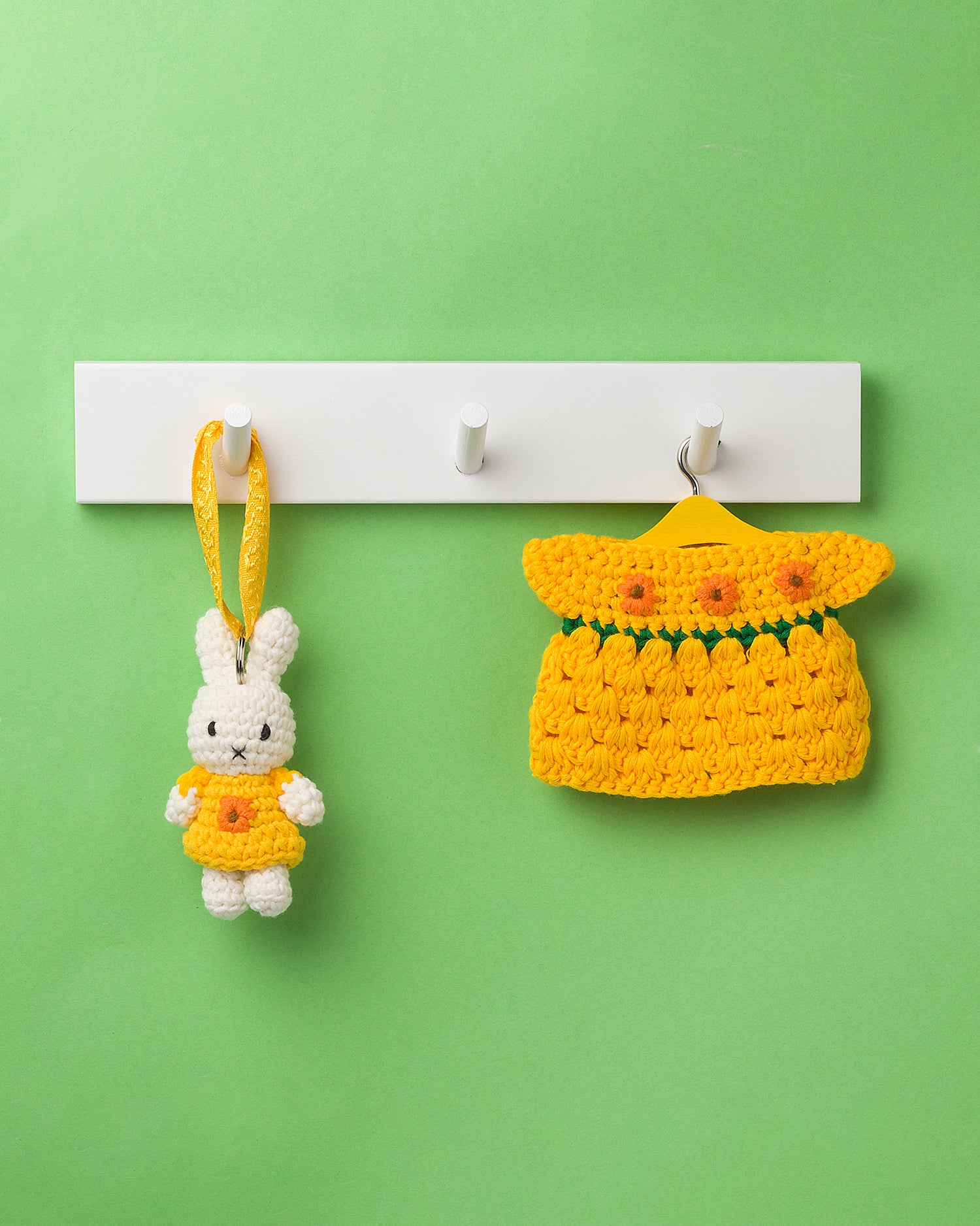 Miffy Handmade Crochet Keyring Sunflower Dress Just Dutch