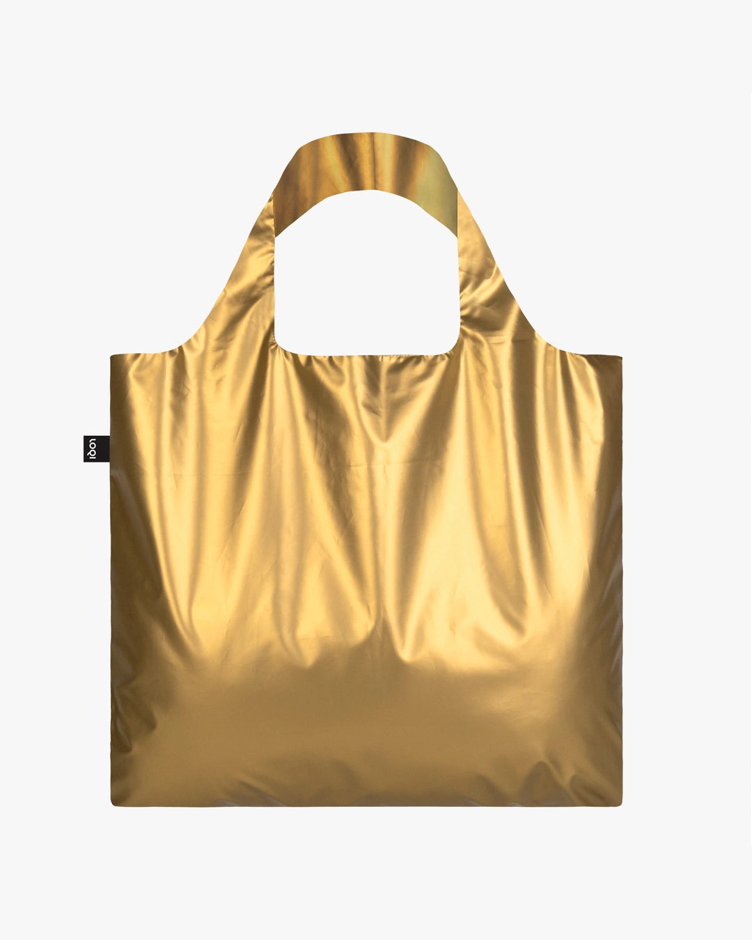 Metallic Matt Gold Reusable Bag | LOQI | Shopping Tote Bag