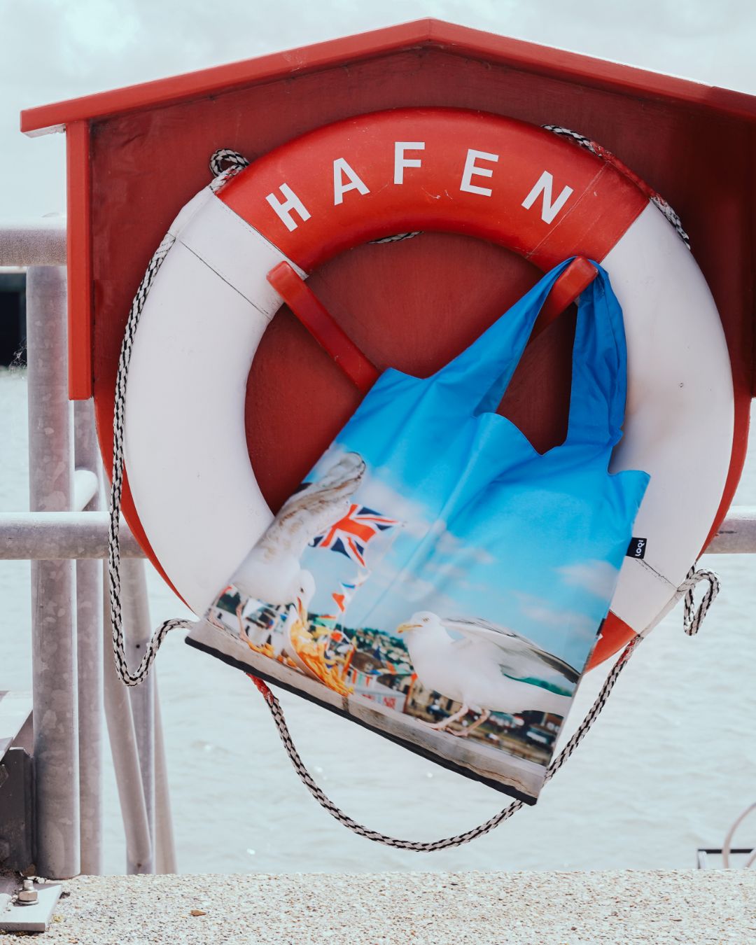 Seagulls Eating Chips by Martin Parr Recycled Bag