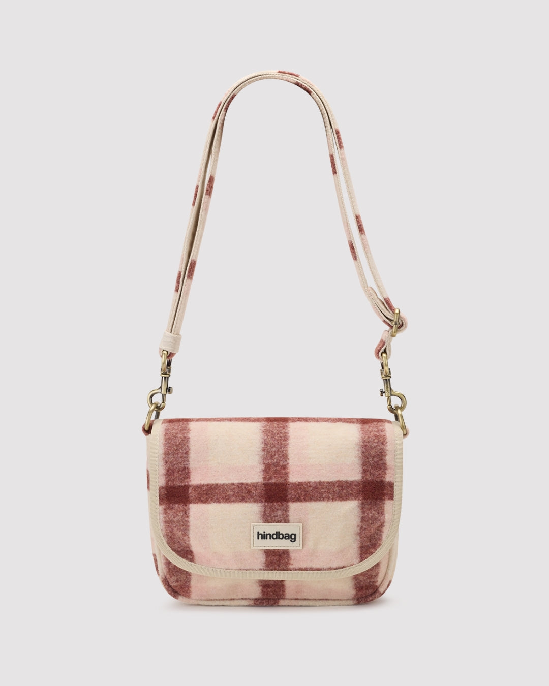 Pink Tartan Margault Shoulder Bag hindbag