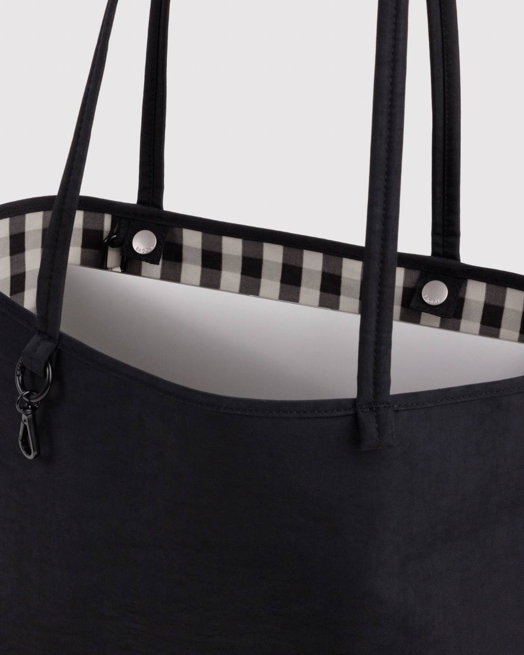Black Mix Medium Nylon Reversible Tote