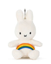 Miffy Keyring / Bag Charm in Rainbow White Corduroy | Miffy Keyring + Bag Charm