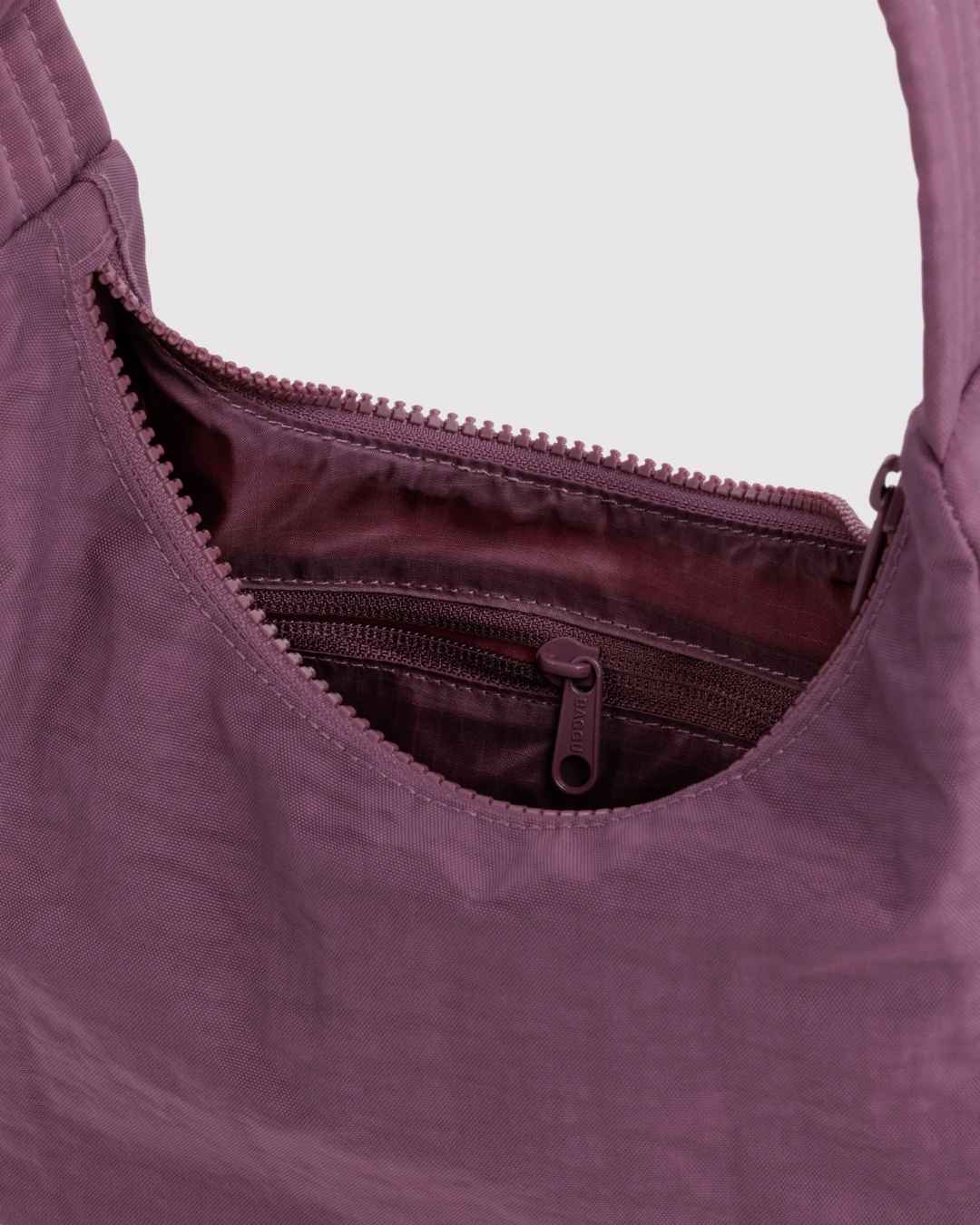 Wild Plum Mini Nylon Shoulder Bag BAGGU