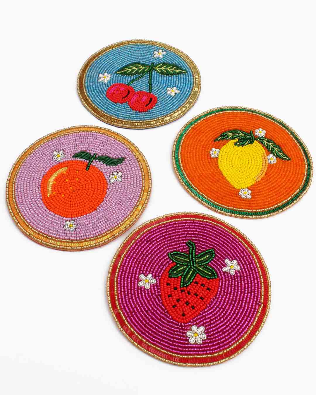 Fruit Coasters - Pack of Four