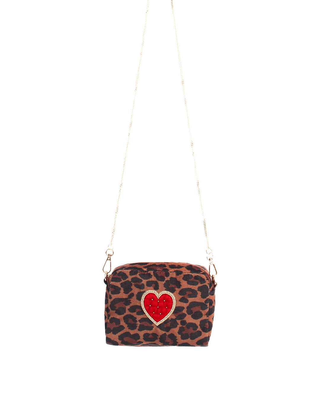 Leopard Heart Bag