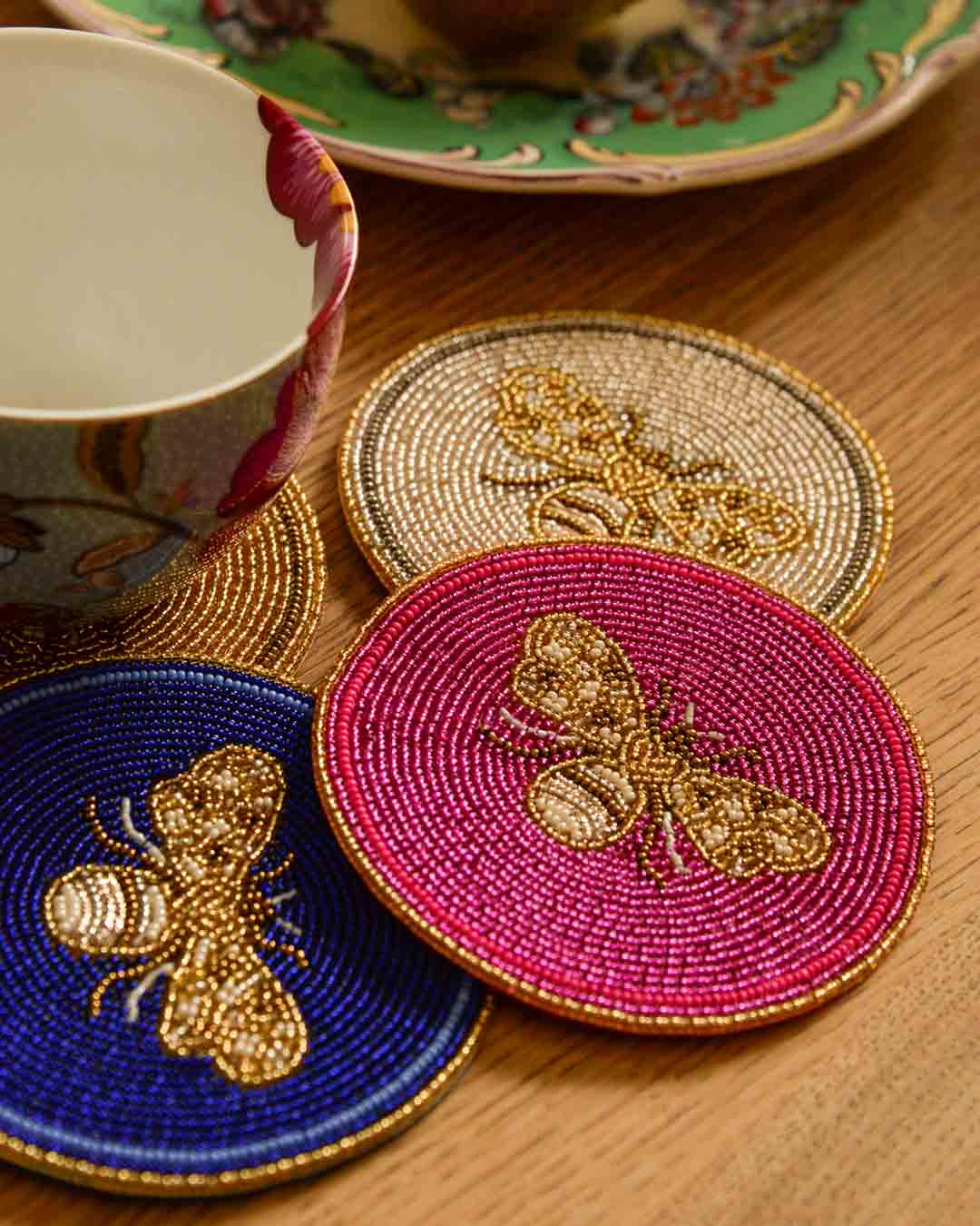 Bee Coasters Set of 4