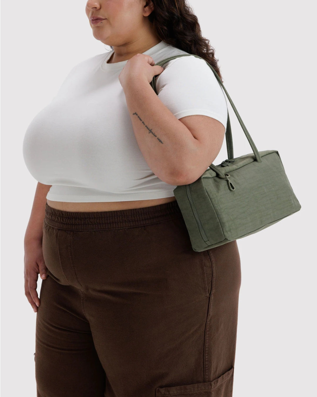 Caper Nylon Bowler Bag | BAGGU | Nylon Bowler Bag