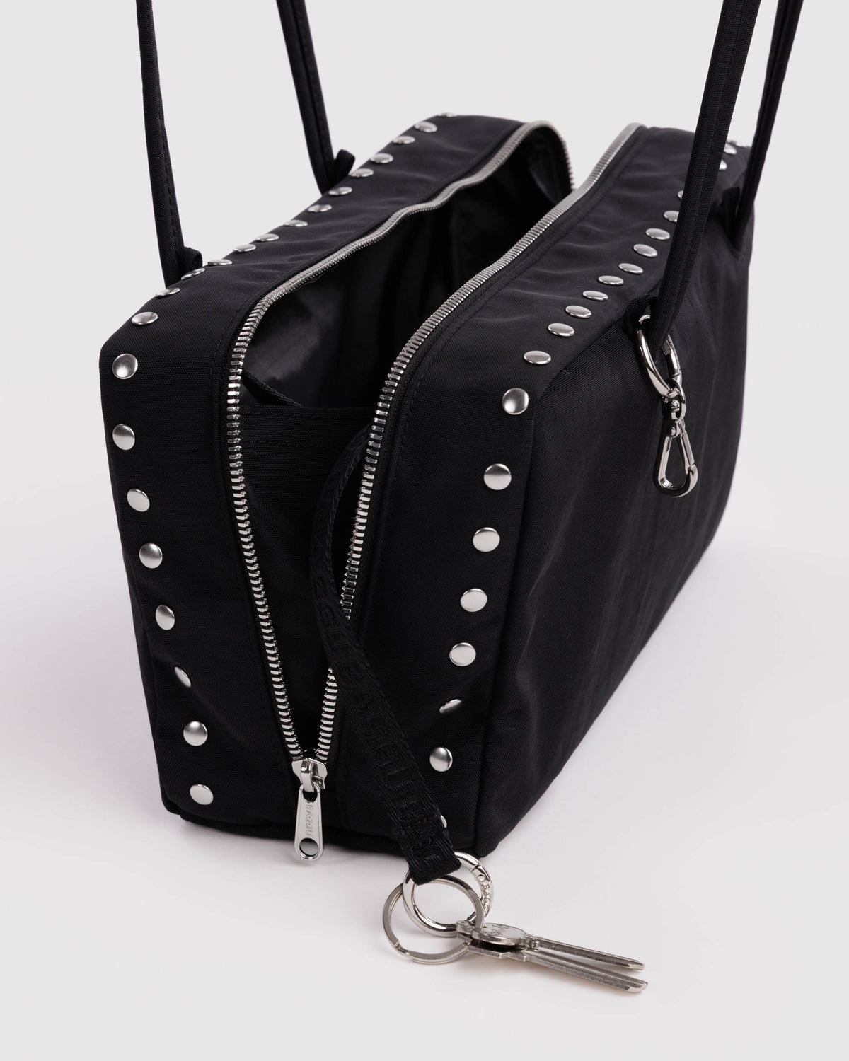 Studs Nylon Bowler Bag | BAGGU | Nylon Bowler Bag