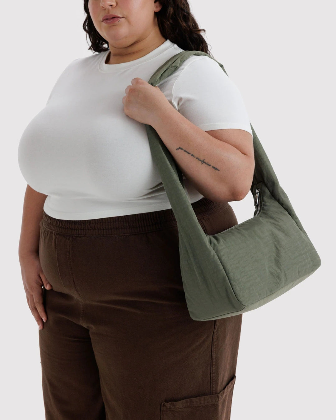 Caper Nylon Meringue Bag | BAGGU | Nylon Meringue Bag