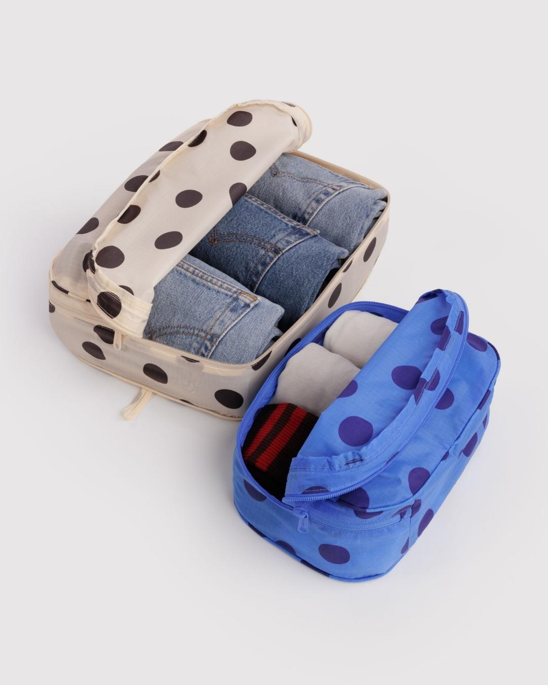 Polka Dot Mix Packing Cube Set