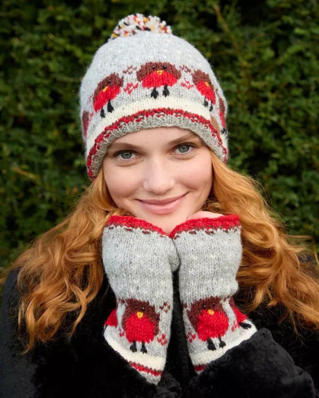Robin Bobble Beanie Pachamama