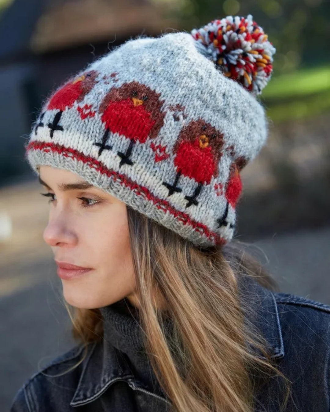 Robin Bobble Beanie Pachamama