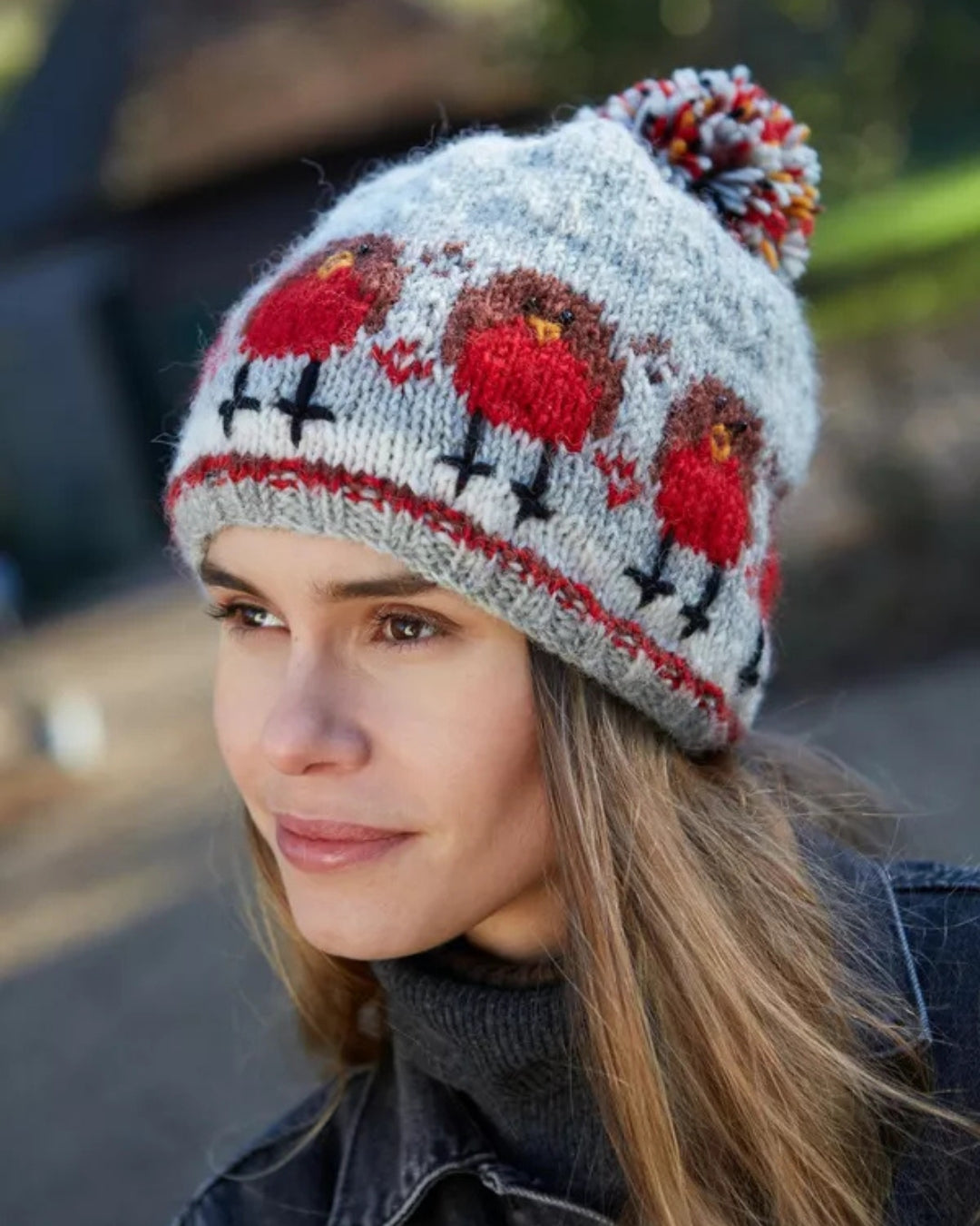 Robin Bobble Beanie Pachamama