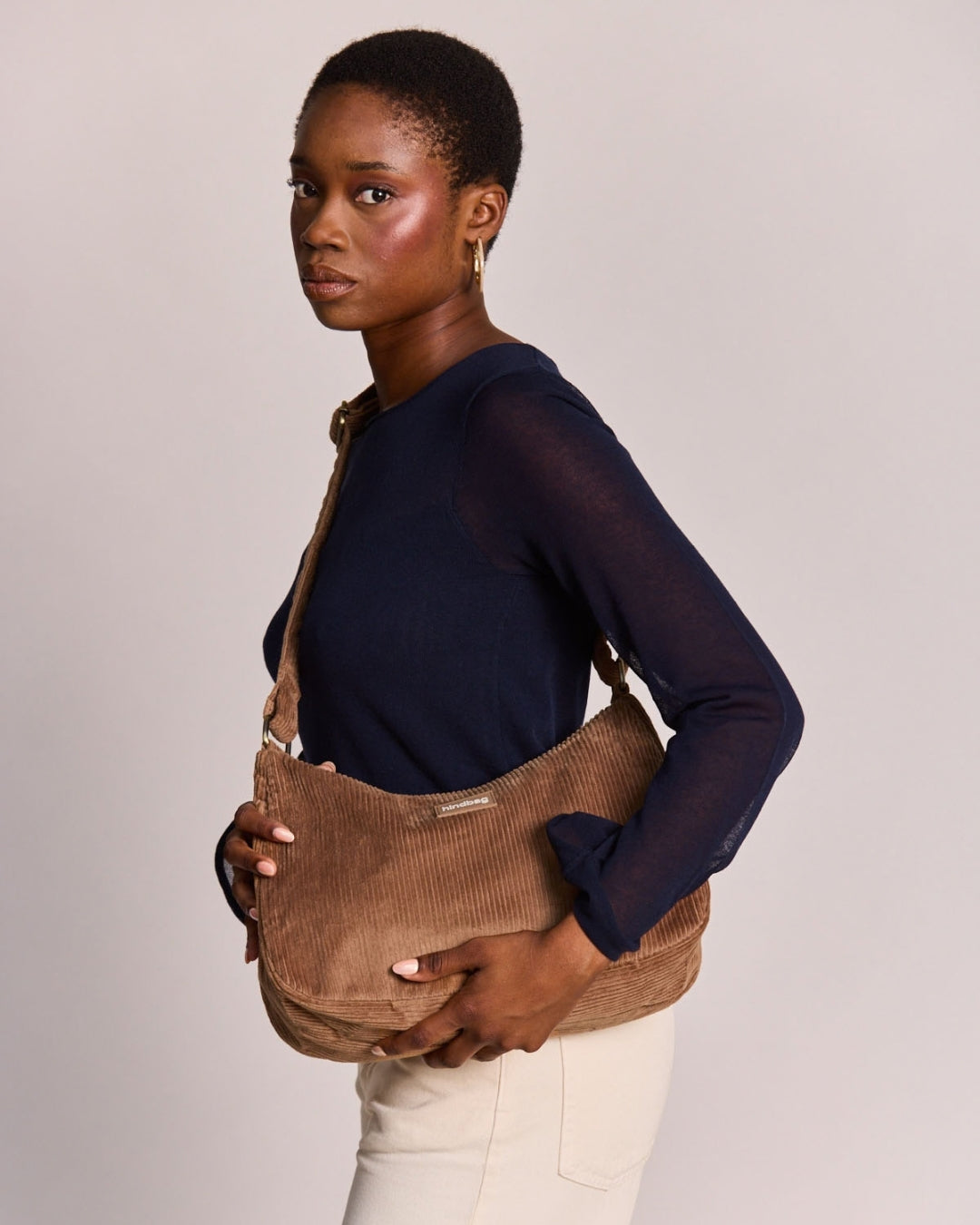 Macchiato Corduroy Rosa Shoulder Bag hindbag